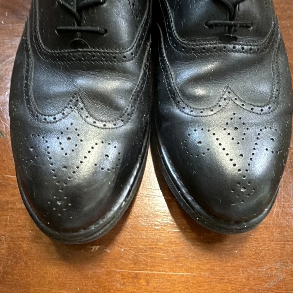 Rockport DresSports Men's Black Leather Wingtip Oxford Lace-Up Shoes 10 M